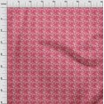 thumbnail image 3 of oneOone Cotton Jersey Red Fabric Geometric Bandhani Fabric For Sewing Printed Craft Fabric By The Yard 58 Inch Wide, 3 of 4