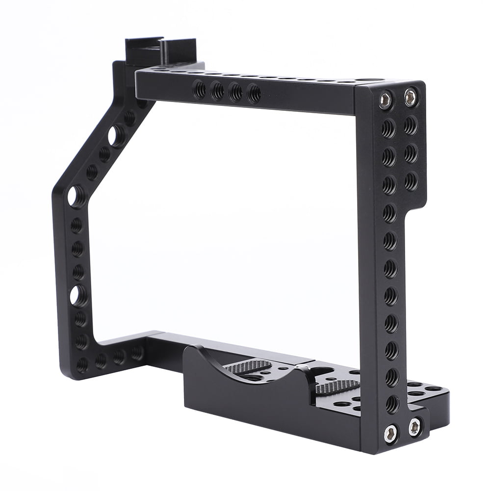 Annsm New Professional Video Camera Cage for Panasonic Lumix GH5 and Compatible with GH4/GH3 Cameras with Aviation Aluminum Alloy Material Black 
