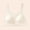 White, variant on Women V Neck Center Lace Panel Wireless Bra Wide Adjustable Straps Smooth Seamless Soft Side Smoothing Everyday Comfort Bra White L