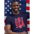 thumbnail image 2 of 4Th Of July Usa T-Shirt Men -Image by Shutterstock, Male 4X-Large, 2 of 4