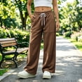 thumbnail image 5 of Sentmoon Sweats for Women Elastic Waist Active Fit Pants with Pockets Solid Color Loose Long Women Casual Pants Fall S-3XL, 5 of 8