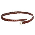 thumbnail image 4 of Women's Double Braided Skinny Leather Belt, 4 of 5