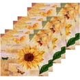 thumbnail image 3 of Dreamtimes 6 PCS Vintage Style Sunflower Washcloths, 12 X 12 Inches Cotton Wash Cloths, Highly Absorbent and Soft Face Towels for Bathroom,Gym,Hotel and Spa, 3 of 7