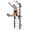 Black, variant on BouPower 10-Rung Swedish Ladder Wall Gym Adult, Wall-Mounted Stall Bars with Pull Up Bar and Dip Bars, 440 lbs Capacity, Home Gymnastics Equipment