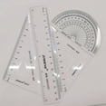 thumbnail image 3 of Outils de Dessin pour Architectes, Ingénieurs Design Transparent Règle Claire Échelles Métriques pour Mesure Précise Design Portable Ensemble Mathématique pour Professionnels Créatifs, 3 of 3