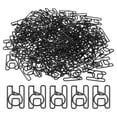 thumbnail image 1 of Unique Bargains Pinces à Papier Lettres en Forme de H, Noir, Lot de 100, 1 of 6