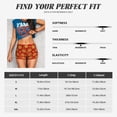 thumbnail image 2 of Yiaed Christmas With Gold Snowflakes Print Women's Athletic Shorts Running Shorts Sporty Short High Waisted Elastic Workout Shorts for Yoga Gym Running & Sports -Small, 2 of 7