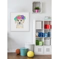 thumbnail image 4 of Marmont Hill "Dog with Flower Crown" by Thimble Sparrow Framed Painting Print, 4 of 5