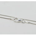 thumbnail image 2 of 1.3mm Solid .925 Sterling Silver Round Snake Chain Anklet, 11 inches, 2 of 7