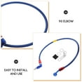 thumbnail image 3 of unbranded Motorcycle Modification Braided Brake Line Kit 1Set Blue 65.00X5.00X1.00cm, 3 of 8