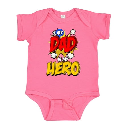 

Inktastic Dad is My Hero Gift Baby Boy or Baby Girl Bodysuit