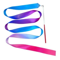 GENEMA Colorful Gymnastics Ribbon with Twirling Rod, Ribbon Wand for Artistic Dancing