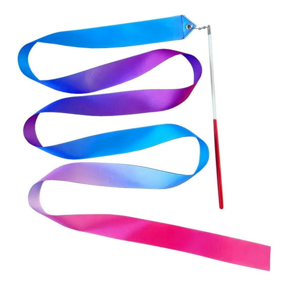 GENEMA Colorful Gymnastics Ribbon with Twirling Rod, Ribbon Wand for Artistic Dancing