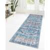 thumbnail image 3 of Unique Loom Mangata Collection Area Rug - Mary (2' x 7' 10" Runner Blue/Black), 3 of 10