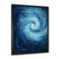 thumbnail image 5 of Designart "Swirling Blue Wave Spiral VII" Abstract Spirals Picture Framed Wall Art Prints, 5 of 5