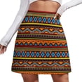 thumbnail image 2 of Vintage Ethnic Skirt Summer Red Orange Yellow Harajuku Casual A-line Skirts Cute Mini Skir, 2 of 7
