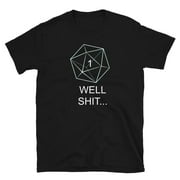 "Rolled a one Funny Dnd Rolled Bad Short-Sleeve Unisex T-Shirt "