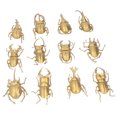 thumbnail image 2 of Mini Bugs Figure, High Simulation Insects Toy Set 12PCS Golden Multiple Shapes PVC Plastic  For Kids Early Education, 2 of 8