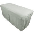 thumbnail image 1 of Falda para mesa de masaje, ropa de cama de microfibra Mirage Grey, 1 of 6