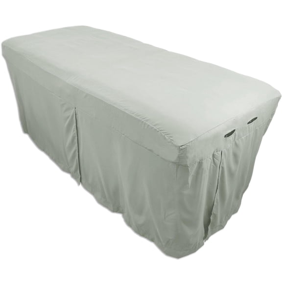 Falda para mesa de masaje, ropa de cama de microfibra Mirage Grey