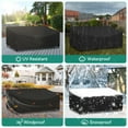 thumbnail image 6 of Adiqo Outdoor Sofa Cover, Waterproof Outdoor Loveseat Cover, Patio Bench Cover for 3-Seater for Patio Furnitures, 79"W x 37"D x 35"H, Black, 6 of 7