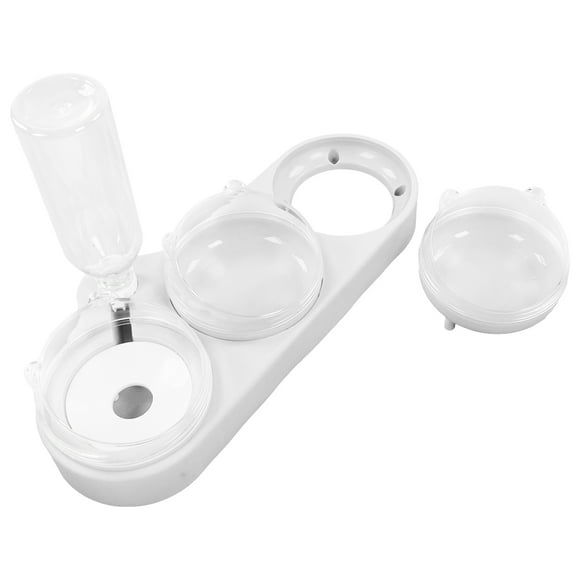 Cat Double Food Bowls Automatic Cat Puppy Feeder Multipurpose PP Automatic 3 In 1 Water Feeder Bowls For Small Cats And Dogs