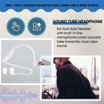 thumbnail image 4 of 2Pack Style 2Pin Covert Acoustic Tube Earpiece Ptt Headset For 2 Ways Radio GP88S GP300 GP68 GP2000 GP88 GP3188 CP040 CP1200 A8 A6 A10 A12 Etc, 4 of 5