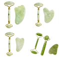 thumbnail image 2 of Raspador de Jade Gua Sha Natural, tabla de masaje, piedra de Jade Guasha de cuarzo para cara, cuello, piel, eliminación de arrugas, cuidado de la belleza, 1/2 unidades Gao Jinjia LED, 2 of 2