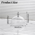 thumbnail image 3 of Clear Cake Stand Lid, Cake Dome Cover Round Pastry Display Cloche for Food Snacks, Plastic Serving Dish Cover Food Plate Display Serving Platter for Kitchen Camping Wedding Party Hearthweave, 3 of 7