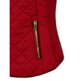 thumbnail image 5 of J. METHOD Women’s Quilted Vest Reversible Lightweight Sleeveless Full Zip Up Faux Fur Lining Gilet Jacket with Pockets NEWV44 Burgundy XL, 5 of 6
