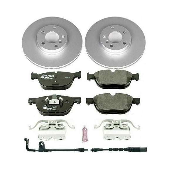 Power Stop Front Euro-Stop ECE-R90 Certified Brake Pad and Rotor Kit ESK4693