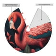 thumbnail image 2 of Picia Colorful Floral Flamingo Print Christmas Tree Skirt , Christmas Tree Skirt Ornaments for Merry Christmas Holiday Party Decorations Indoor Outdoor-30", 2 of 7
