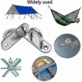 thumbnail image 3 of Heavy Duty U-Shape Metal Hooks, 6 Pack Stainless Steel Wall Brackets with 2 Holes, 40kg Capacity Screw-On Coat Hooks, 3 of 5