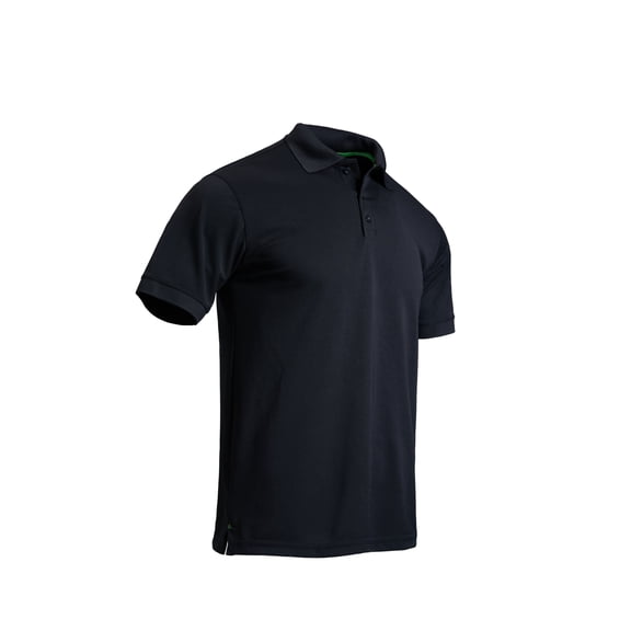 Men's 2 Pack Quick Dry Pique Polo Shirts, Short Sleeve Fitted Collared Work Tops