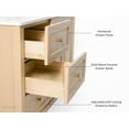 thumbnail image 6 of Hannah 48 in. Off Centered Right Basin Vanity Set in Oak with White Quartz top, 6 of 10