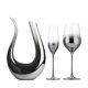 thumbnail image 2 of Juego de decantador de vidrio en U Vertedor soplado artificialmente Separador de vino Kit de Gradiente con 2 tazas Decantador de, 2 of 4