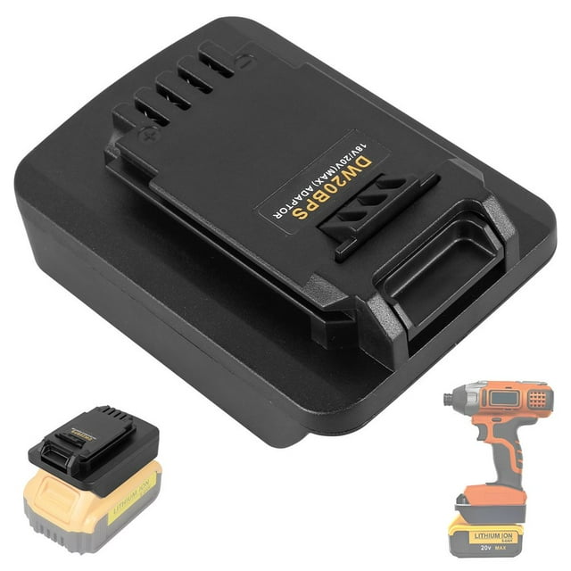 Battery Adapter for 20V Max Li-Ion Battery Compact Power Tools Battery Converter Battery Adapter Convert to 18/20V Power Tools Lithium-ion Battery DCB180 DCB182 DCB184