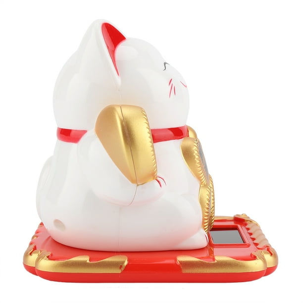 Columpio De Gato De La Suerte Adorable Con Energía Solar, Decoración Para El Hogar Y El Coche, Que Hace Señas De Bienvenida