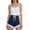 Navy, variant on Uobin Women High Waist Shorts Lace Drawstring Shorts Casual Summer Beach Bottoms Athletic Short