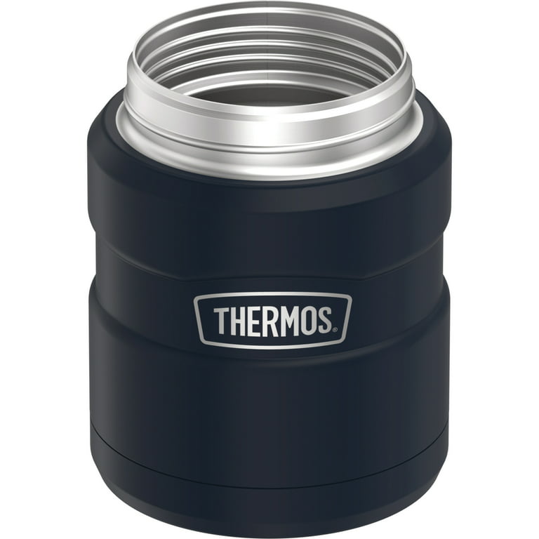 THERMOS Stainless King Food Jar with Spoon, 16 Oz