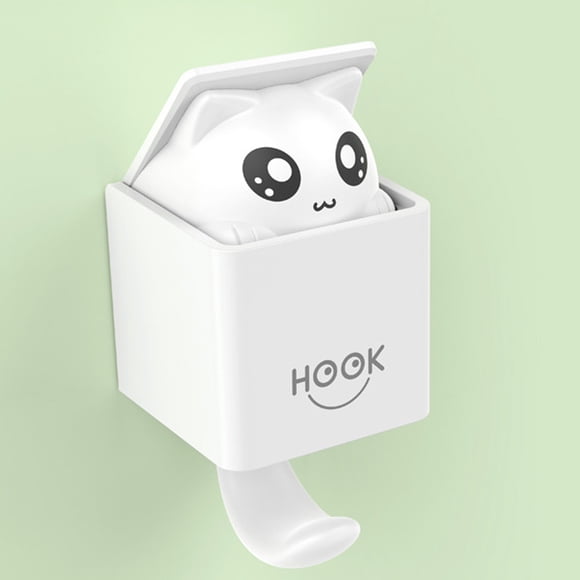 Coat Hooks Wall Mounted Cute Cat Hooks Wall Hooks for Coat Scarf Hat Towel Bag Home Decoration