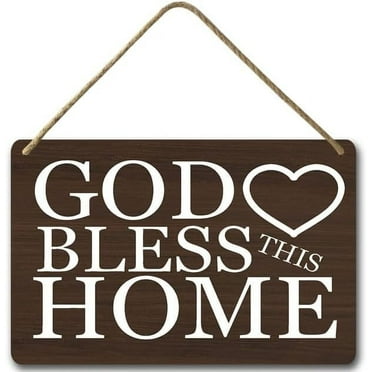 Zomyto 8x12IN May God Bless This Home Wall Sign, Blessed Family Sign,Farmhouse Decor,Housewarming Gifts