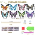 thumbnail image 2 of 8 Pcs Butterfly Painting Kits, Diamond Art Kits for Garden Decor, Butterfly Stakes Diamond Art Kits for Adults, Crafts for Adults, 2 of 8
