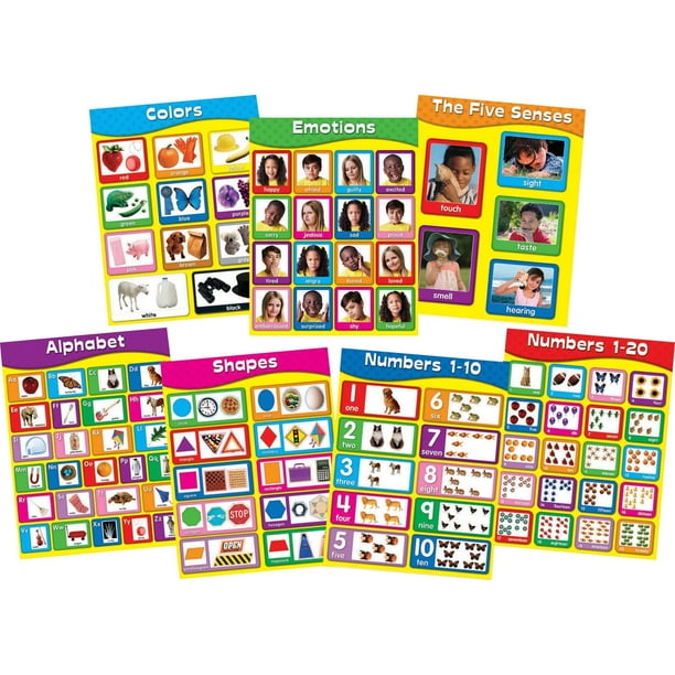 Carson-Dellosa Publishing Chartlet Set, Early Learning, 17" x 22", 1