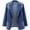 #Blue, variant on Whlbf Plus Size Womens Coats Clearance,Women Fashion Casual Pockets Long Sleeve Tops Jacket Denim Outwear