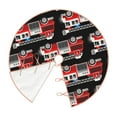 thumbnail image 3 of Bingfone Christmas Tree Skirt Mat Christmas Decoration Interior 36"-Fire And Rescue Truck, 3 of 8