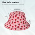 thumbnail image 3 of Fotbe Strawberry Sombrero Tipo Pescador con Estampado – Sombrero de Sol de Algodón de Moda para Playa, Golf, Pesca, 3 of 6