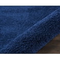 thumbnail image 6 of Nourison Malibu Shag Solid Shag Navy 2'2" x 9'10" Area Rug, (10' Runner), 6 of 7