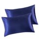 thumbnail image 1 of Bewildely 2 uds funda de almohada poliéster satén funda de almohada ropa de cama funda de almohada para dormir Juegos de cama azul 51*102cm Bewildely HA003643-21, 1 of 1