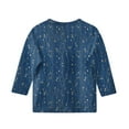 thumbnail image 4 of CCRFTGI Girls 12-14 Clothes Ropa Niña 3/4 Length Sleeve Tween Girls Tops Crewneck Floral Graphic Shirts Spring Girls 12-14 Clothes Navy 10-11 Years, 4 of 5